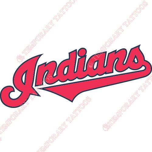 Cleveland Indians Customize Temporary Tattoos Stickers NO.1556